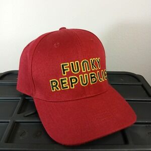 Funky Republic Hat Retro Adult Unisex‎ Burgundy Snapback Baseball Adult HA